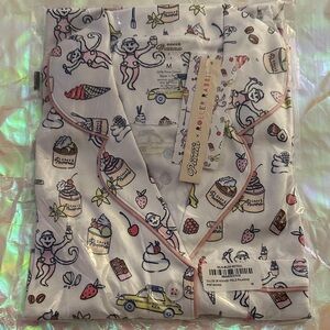 Roller Rabbit Dulce De Monkey Pajama Set